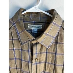 The North Face Mens Plaid‎ Button Up Long Sleeve Shirt Sz L